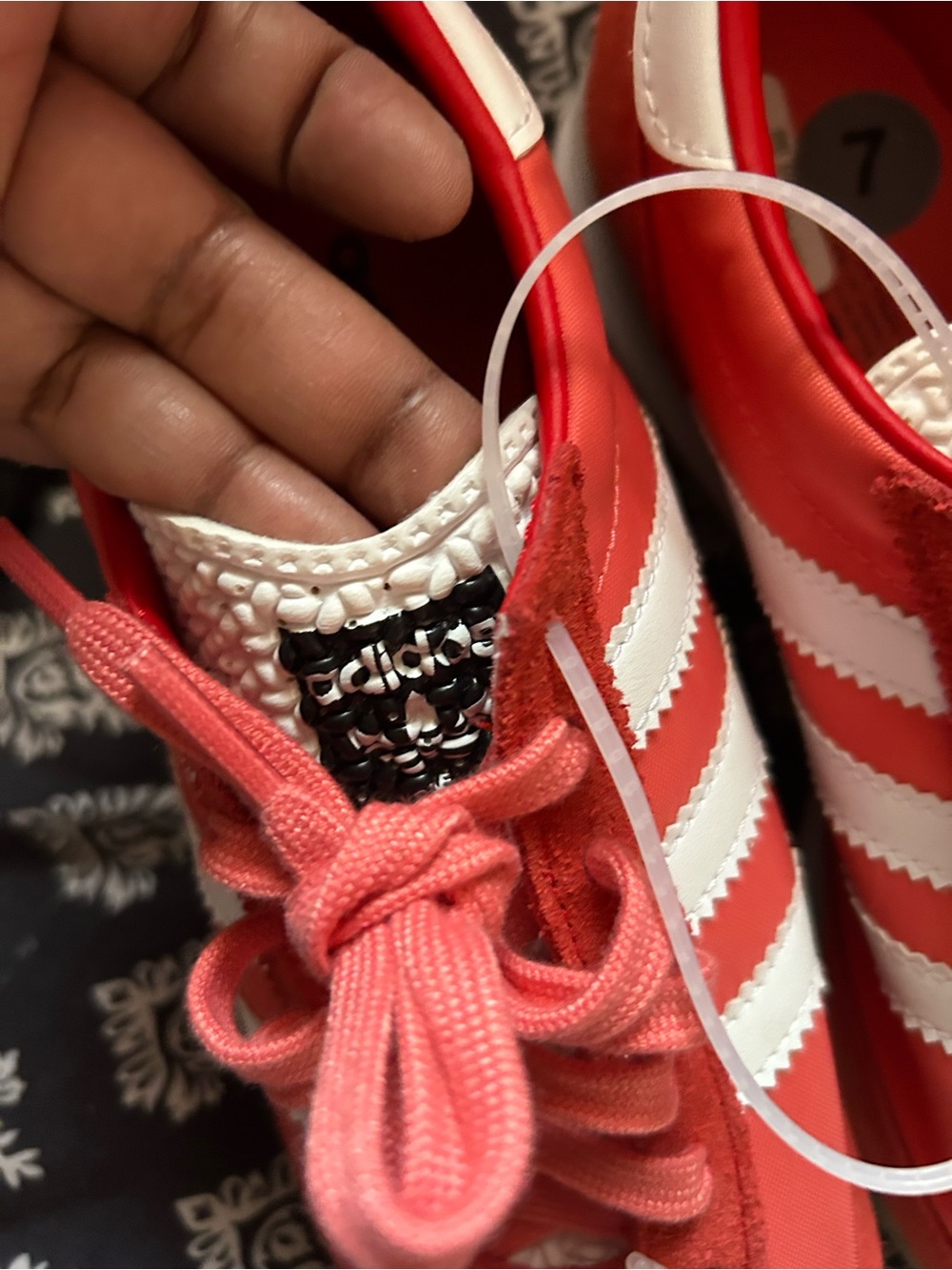 adidas SL-72 Red Low-Top Sneakers listed as men 7 can fit women 8 1/2 NO BOX - Picture 9 of 9